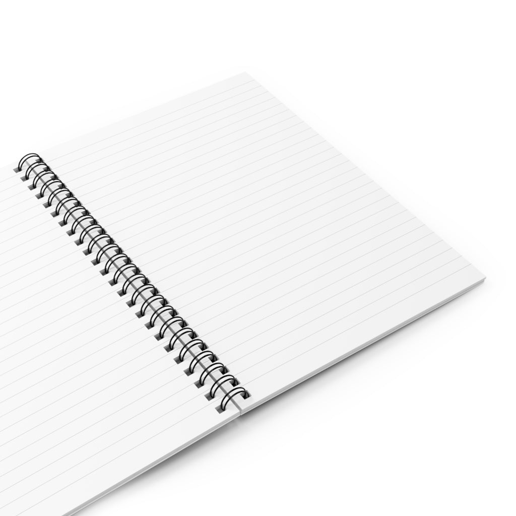 Purple anime inspired Spiral Notebook - Ruled Line